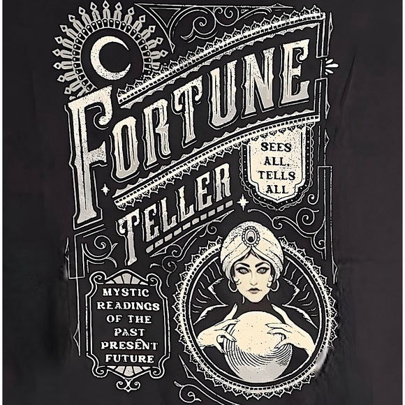 TORRID Fortune‎ Teller Classic Fit Heritage Jersey Crew Tee NWT - Picture 1 of 6